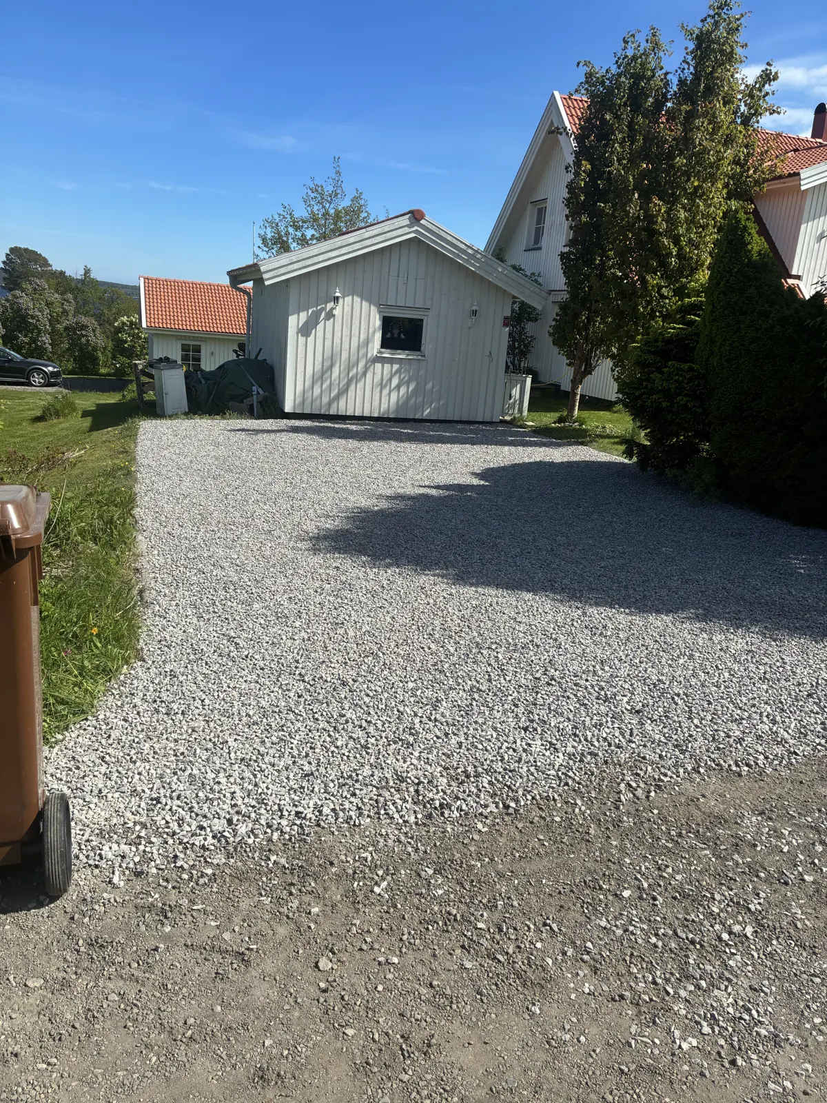 Grusning av parkering - Alnö
