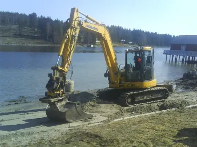 Anläggning av badstrand